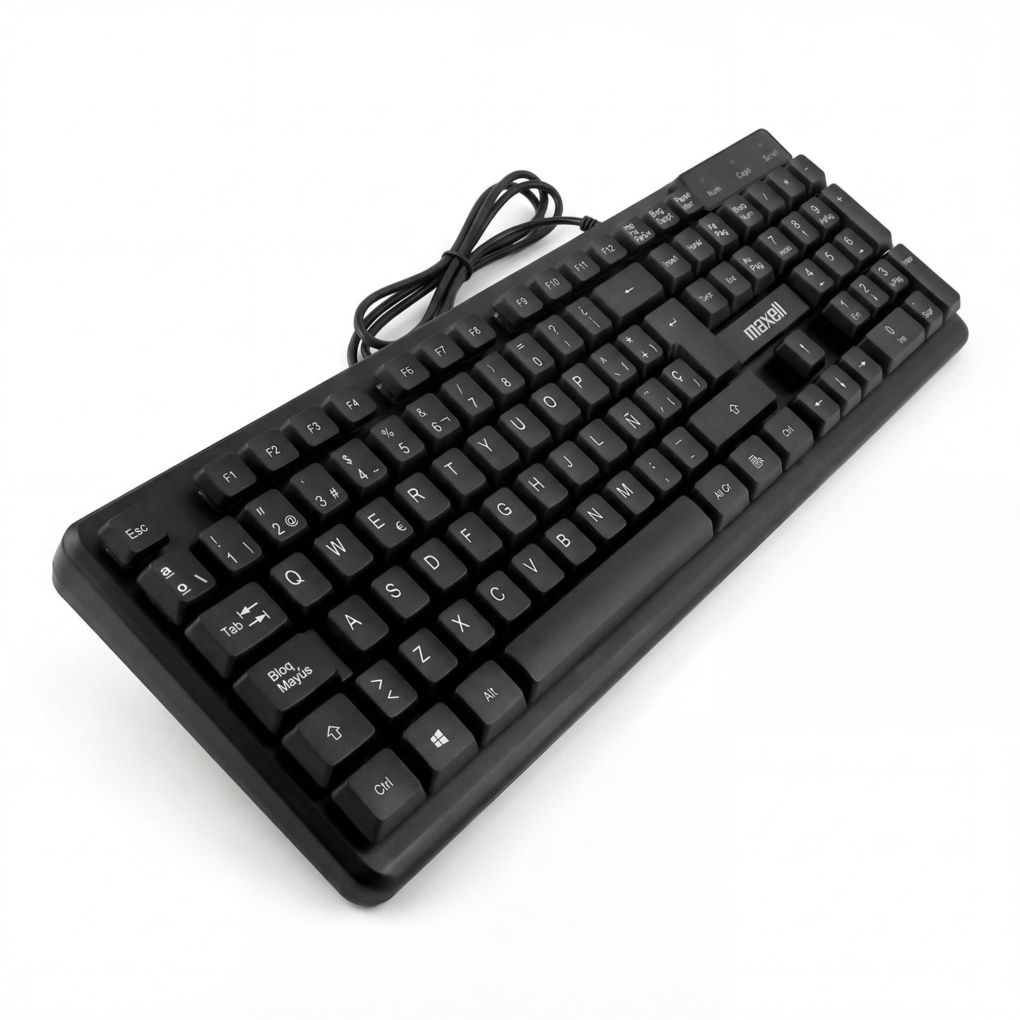 Teclado Básico Maxell KB-80 Conector Usb Negro