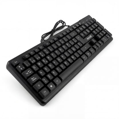 Teclado Básico Maxell KB-80 Conector Usb Negro