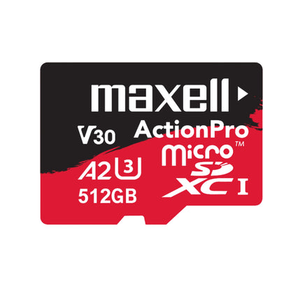 Tarjeta MicroSD Maxell 512GB UH-3 8K A2 180MB/S