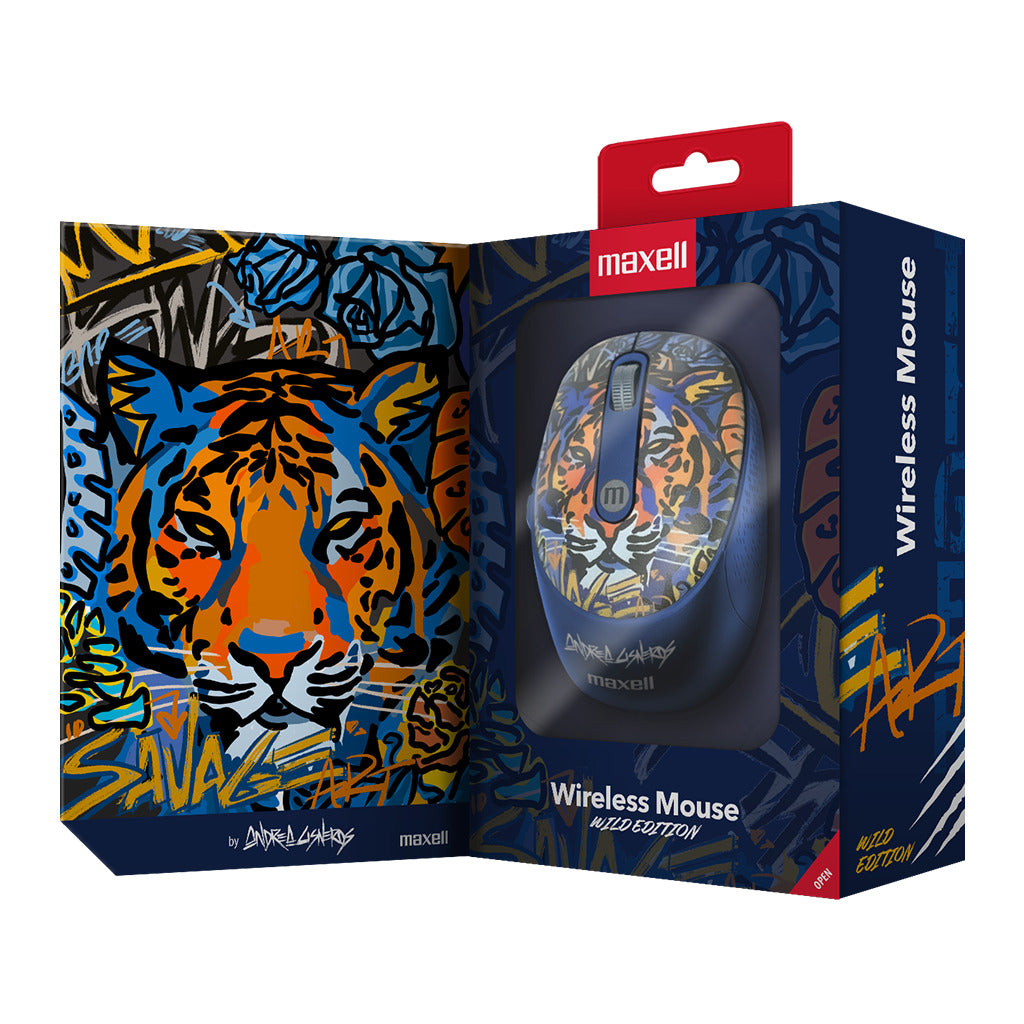 Mouse Inalámbrico Maxell Diseño Wild 4000dpi Usb/usb-c
