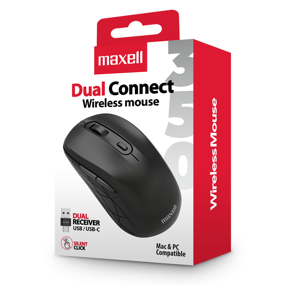 Mouse Inalámbrico Maxell Dual Connect 1600dpi Usb/usb-c