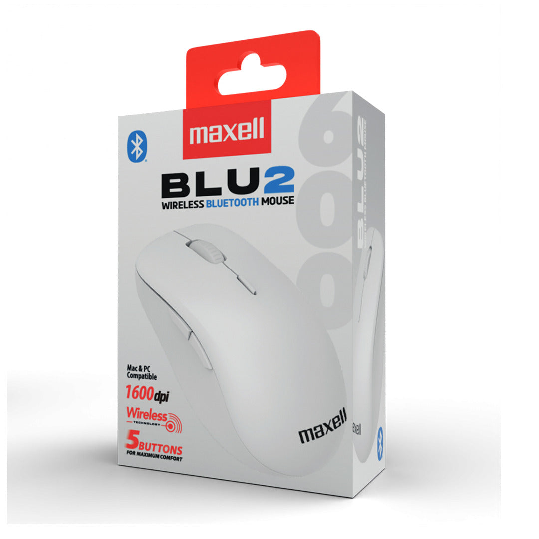Mouse Bluetooth Inalámbrico Maxell BLU2 1600 DPI Clic Silencioso