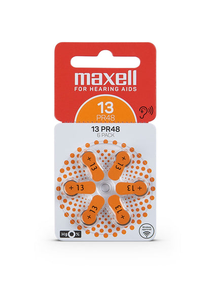 Pilas Para Audífonos Maxell Auditivas 6un