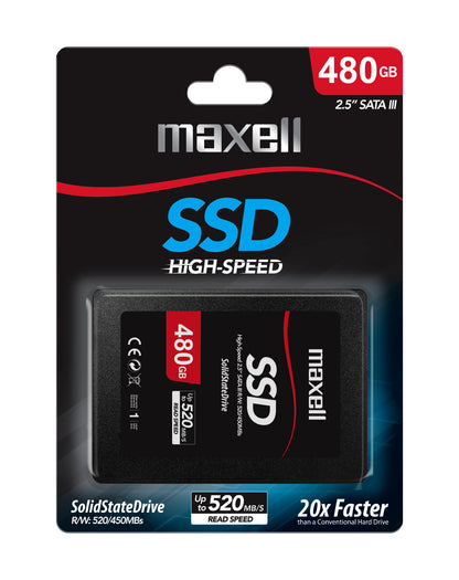 Disco Duro Solido Ssd Maxell Interno 480Gb Sata III 2.5"