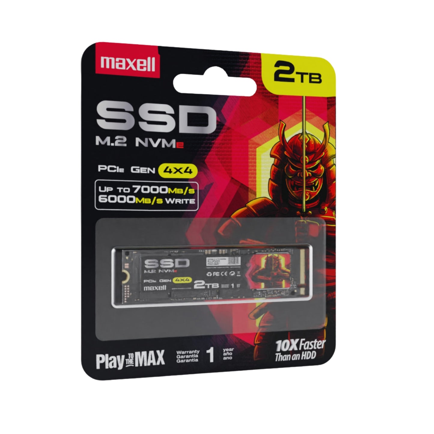 Disco ssd 2TB M.2 NVMe PCIe Gen 4x4 Maxell hasta 7000MB/s