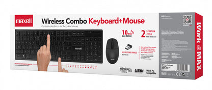 Combo Teclado Inalámbrico Y Mouse Maxell Inalámbrico WKBC-200
