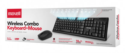 Combo Teclado Inalámbrico Y Mouse Maxell Inalámbrico WKBC-200