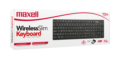 Teclado Inalámbrico Maxell Slim Multifuncional Con Pad Numérico WKB-20