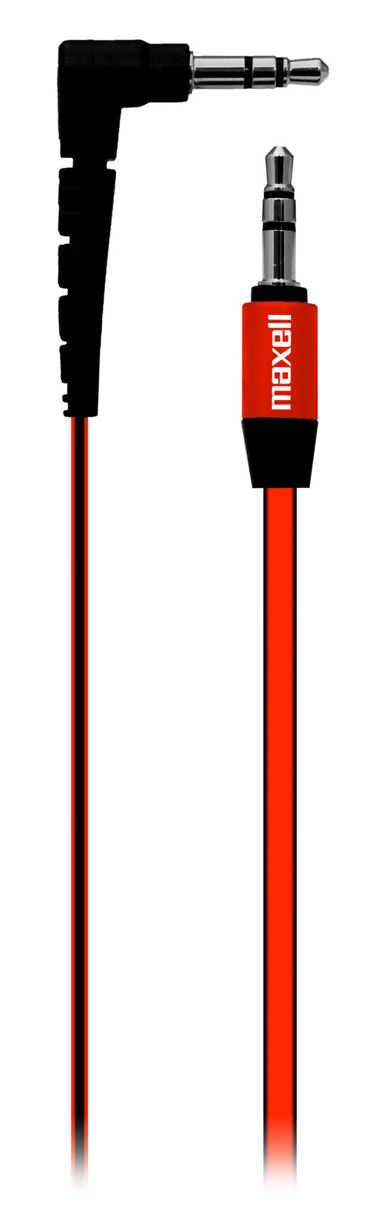 Cable Para Audio Plano Con Conectores De 3.5mm A 3.5mm Rojo Maxell