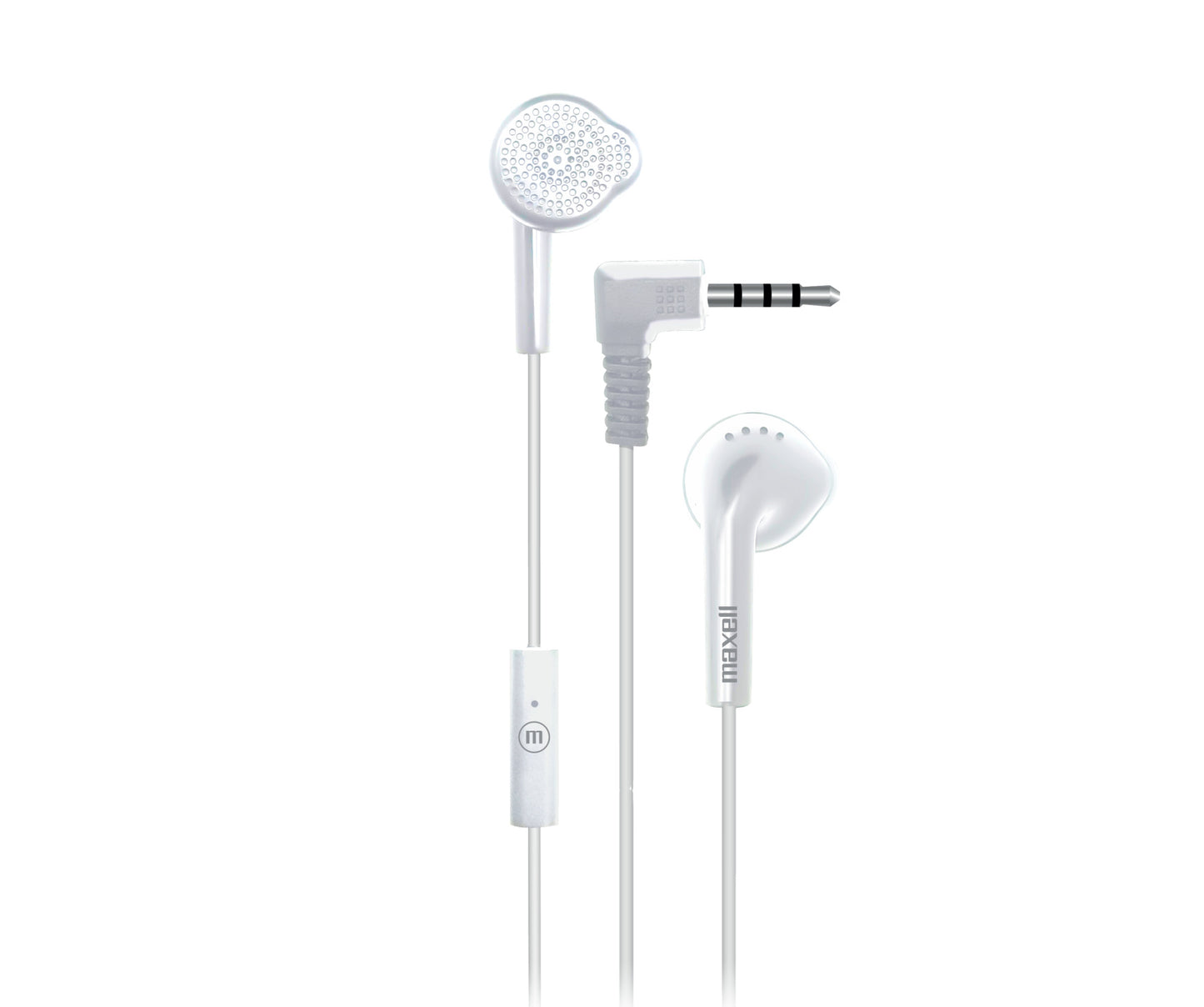 Audífonos Eb-mic Estéreo De Botón Con Mic Blanco - Maxell