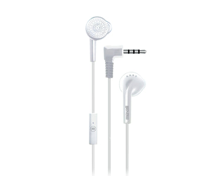 Audífonos Eb-mic Estéreo De Botón Con Mic Blanco - Maxell