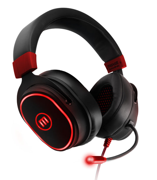 Audífonos Gamer Maxell H-MIC 1200 Led Usb Samurai Con Microfono RGB