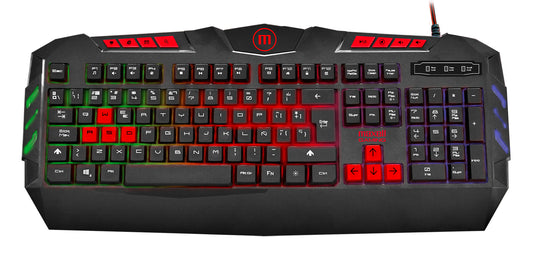 Teclado Gamer Maxell Kb-1200 Iluminado Usb Samurai RGB