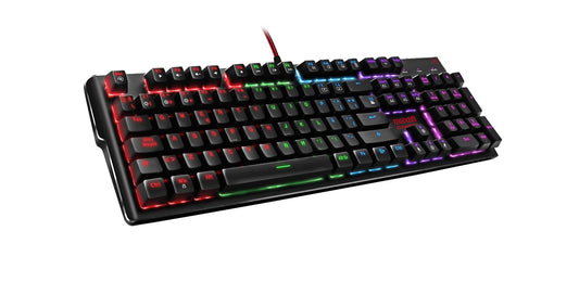 Teclado Gamer Maxell Mecánico Iluminado Usb Samurai RGB