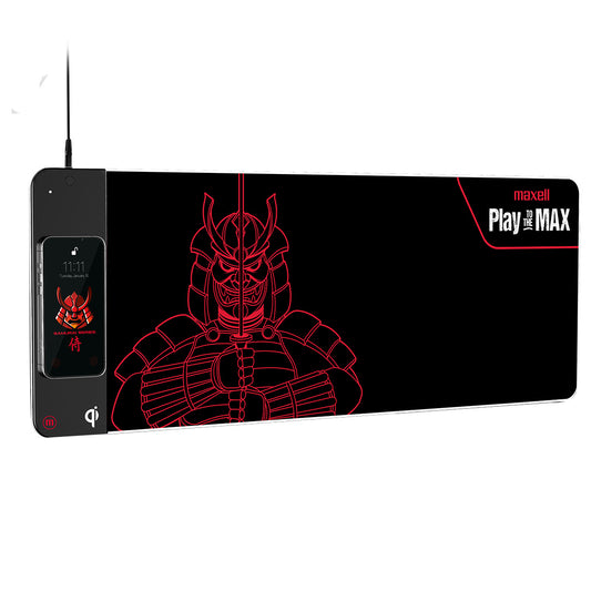 Mouse Pad Gamer Maxell Antideslizante Led Rgb Qi 80cm X 30cm