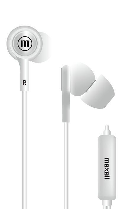 Audífonos Maxell IN-TIPS Con Micrófono In Ear Blanco