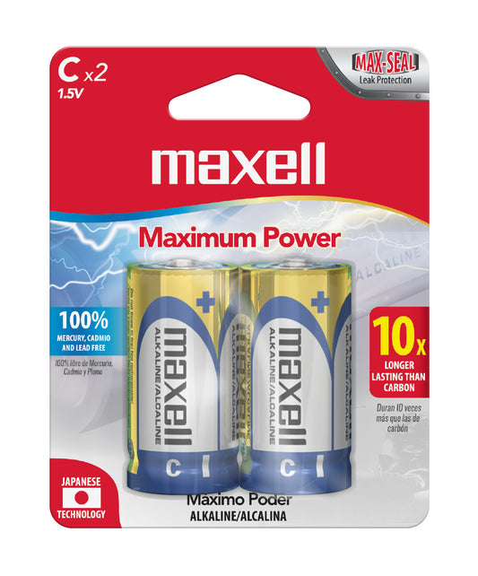 Pack 2 Pilas Alcalinas Maxell Tipo C