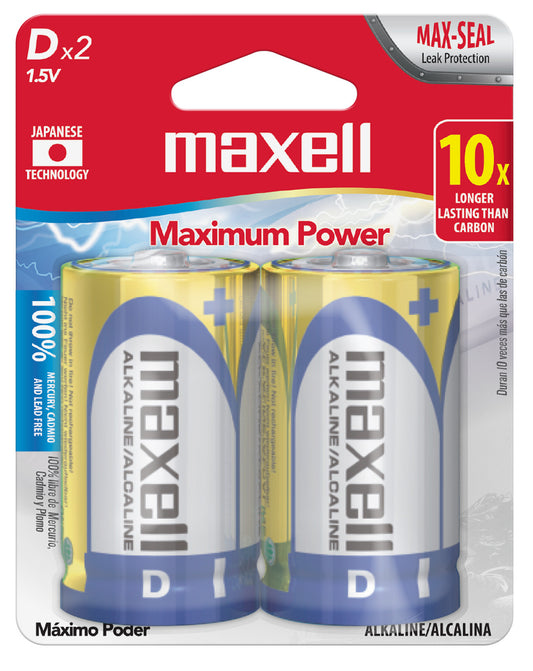 Pack 2 Pilas Alcalinas Maxell Tipo D