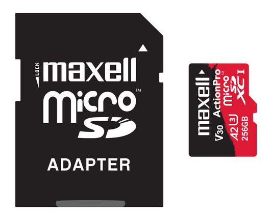 Tarjeta MicroSD Maxell 256GB UH-3 8K A2 180MB/S