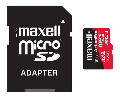 Tarjeta MicroSD Maxell 512GB UH-3 8K A2 180MB/S