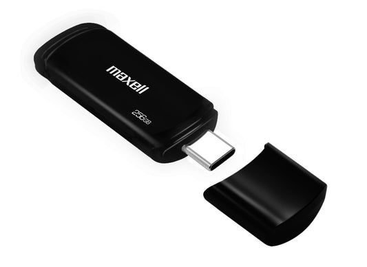 Pendrive Maxell Usbtc Tipo C 256gb 3.2 Negro