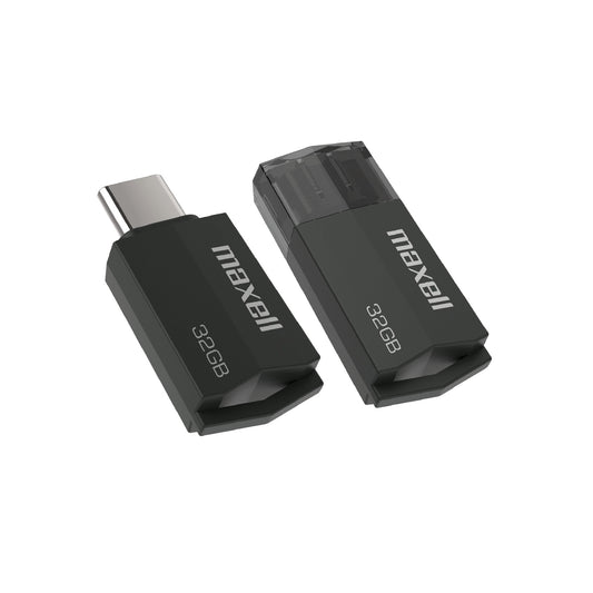 Pendrive Maxell Usbtc Tipo C 32gb 3.2 Negro
