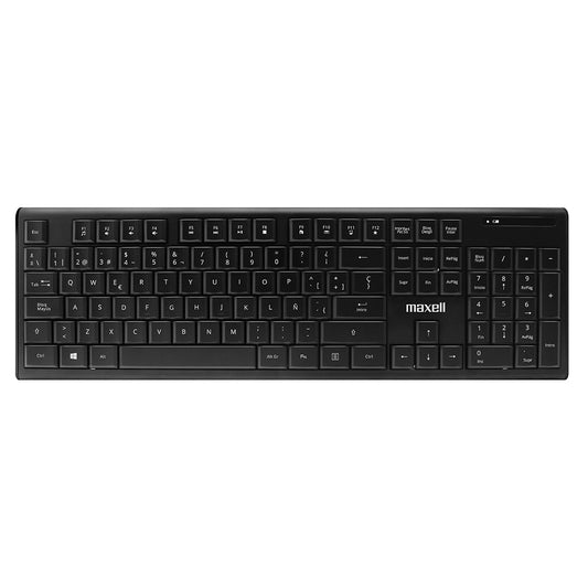 Teclado Inalámbrico Maxell Slim Multifuncional Con Pad Numérico WKB-20